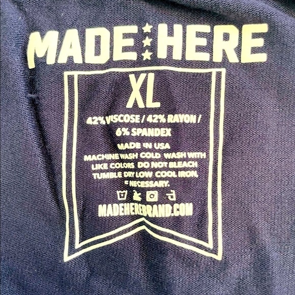 MADE HERE Men’s All American Boxer Brief Navy/White - Picture 4 of 5